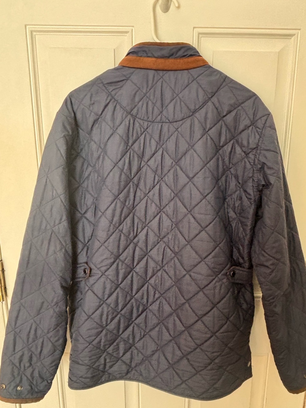 Peter Millar Suffolk Quilted Travel Coat Jacket Navy Blue Packable Men’s Medium - Picture 3 of 14
